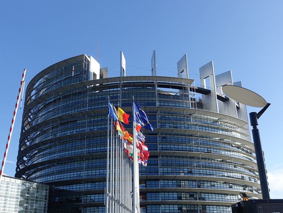 Europa-Viertel mit dem Europäischen Parlament